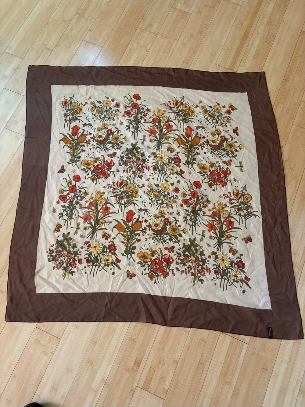 Gucci Vintage Silk Scarf Made in Italy